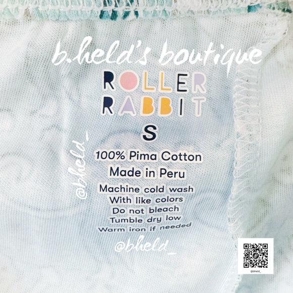 Roller Rabbit Star Monkey Polo Pajamas in Blue Size Small (S) Brand New NWT - Picture 11 of 16